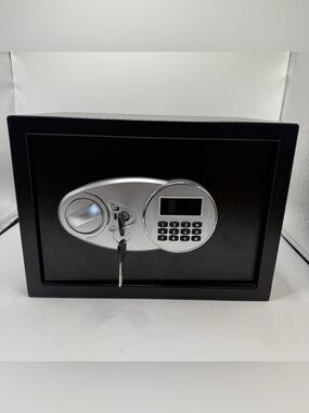 Amazon Basics Electronic Digital Security Safe Box w/ Keys Black
